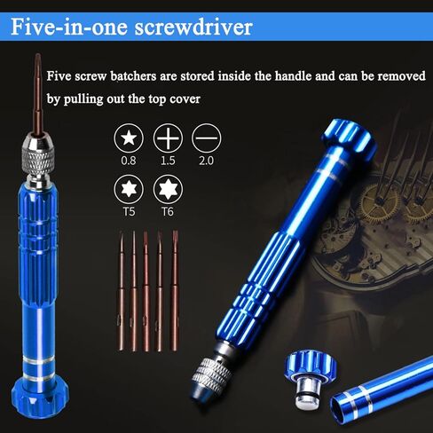 Aokelily Watch Repair Kit, Professional 235PCS Watch Tools Kits Battery Replacement Watchband Link Remover Adjustment Watch Back Removal Opener with Carrying Case in Kuwait