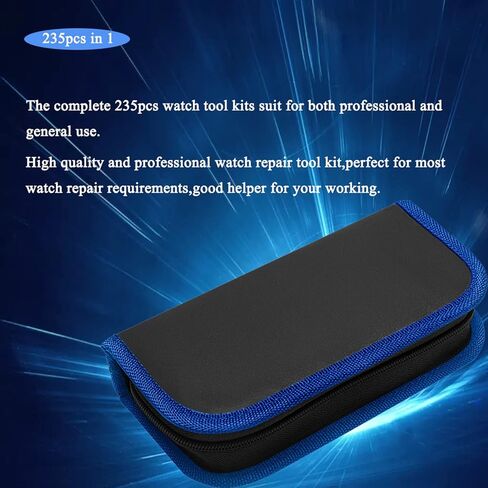 Aokelily Watch Repair Kit, Professional 235PCS Watch Tools Kits Battery Replacement Watchband Link Remover Adjustment Watch Back Removal Opener with Carrying Case in Kuwait