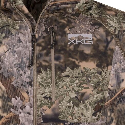 King's Camo XKG Covert 1/2 Zip Hoodie With Built-In Face Mask in Kuwait