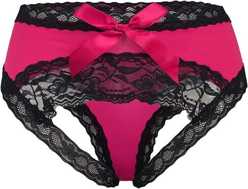 AWFOUGAR Plus Size Underwear for Women Midnight Lingerie Sexy Mesh Lace Panties in Saudi Arabia