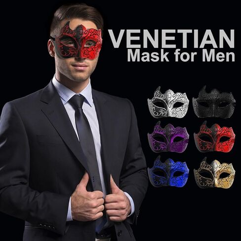 Masquerade Mask for Couples Lace Eye Mask Venetian Carnival Halloween Mask Party Ball Prom Mask Costume Mardi Gras Mask in Saudi Arabia