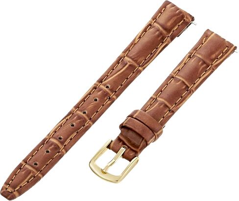 Hadley-Roma Women's LSL135RR-120 12mm Tan Alligator Grain Leather WatchStrap in Saudi Arabia