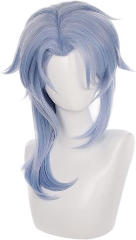 MoeLoli Xingqiu Cosplay wig for Genshin Impact Short Green Costume Hair Wig Anime Synthetic Hair Wigs with Bangs Halloween wig (Xingqiu) in Saudi Arabia