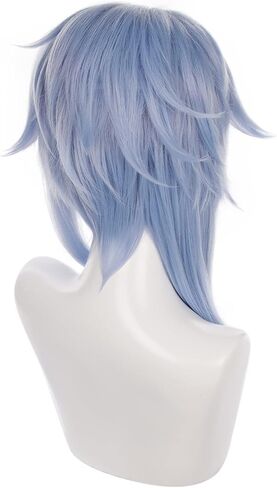 MoeLoli Xingqiu Cosplay wig for Genshin Impact Short Green Costume Hair Wig Anime Synthetic Hair Wigs with Bangs Halloween wig (Xingqiu) in Saudi Arabia