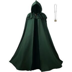 Regenboog رأس عصر النهضة بقلنسوة للنساء والرجال، عباءة العصور الوسطى للبالغين، عباءة فايكنغ مع قلادة سيف الفايكنج in Kuwait