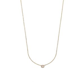 MIRANDA FRYE Stephanie Necklace Gold, 15" - 16", Gold-Filled, Cubic Zirconia in Kuwait