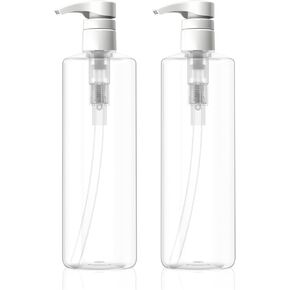 زجاجات مضخة للشامبو 16 أونصة وخالية من البيسفينول A، أسطوانة بلاستيكية (PETE1) مع مضخات إغلاق in Kuwait