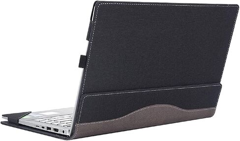 غطاء كمبيوتر محمول لجهاز Samsung Galaxy Book3 Pro/Galaxy Book3 Pro 360/Galaxy Book 3 Ultra مقاس 16 بوصة، حقيبة كمبيوتر محمول من جلد البولي يوريثان ملحقات واقية (رمادي داكن) in Kuwait