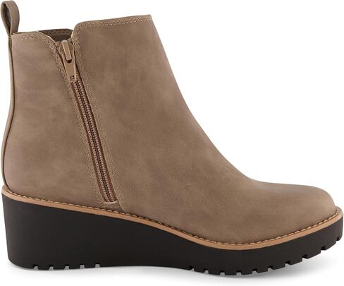 CUSHIONAIRE Women's Ilena wedge boot +Memory Foam, Wide Widths Available in Saudi Arabia