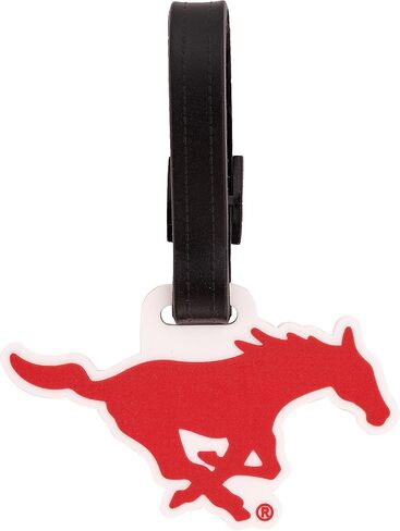 Southern Methodist University Luggage Tag SMU Mustangs Tags Bag (PVC Luggage Tag - Design A) in Saudi Arabia