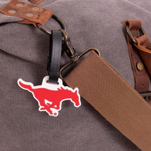 Southern Methodist University Luggage Tag SMU Mustangs Tags Bag (PVC Luggage Tag - Design A) in Saudi Arabia