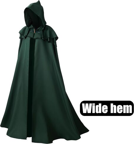 Regenboog رأس عصر النهضة بقلنسوة للنساء والرجال، عباءة العصور الوسطى للبالغين، عباءة فايكنغ مع قلادة سيف الفايكنج in Kuwait