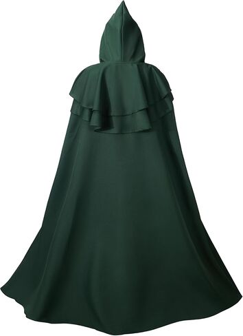 Regenboog رأس عصر النهضة بقلنسوة للنساء والرجال، عباءة العصور الوسطى للبالغين، عباءة فايكنغ مع قلادة سيف الفايكنج in Kuwait