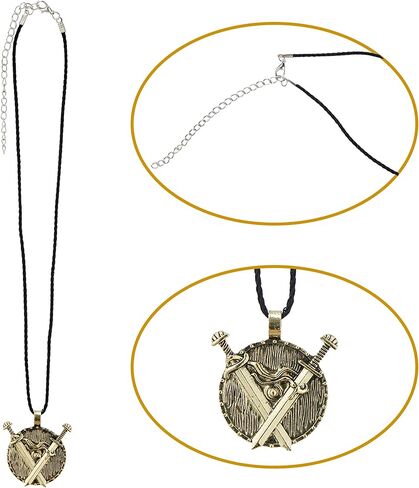 Regenboog رأس عصر النهضة بقلنسوة للنساء والرجال، عباءة العصور الوسطى للبالغين، عباءة فايكنغ مع قلادة سيف الفايكنج in Kuwait