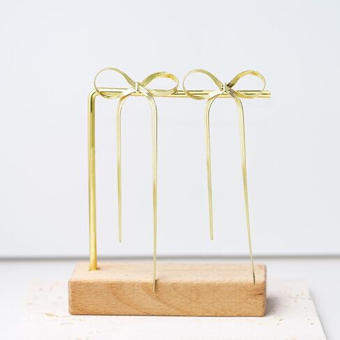 سلسلة طويلة القوس أقراط تتدلى قطرة شرابة الأقراط للنساء الفتيات بيان الشريط هامش شلال تتدلى الأزياء والمجوهرات هدية in Kuwait