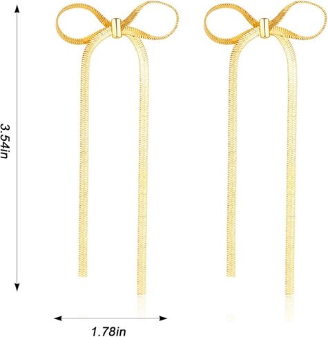 سلسلة طويلة القوس أقراط تتدلى قطرة شرابة الأقراط للنساء الفتيات بيان الشريط هامش شلال تتدلى الأزياء والمجوهرات هدية in Kuwait