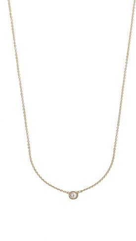 MIRANDA FRYE Stephanie Necklace Gold, 15" - 16", Gold-Filled, Cubic Zirconia in Kuwait