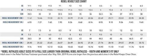 Rebel Athletic Girl's Revolt Cheerleading Shoe in Saudi Arabia
