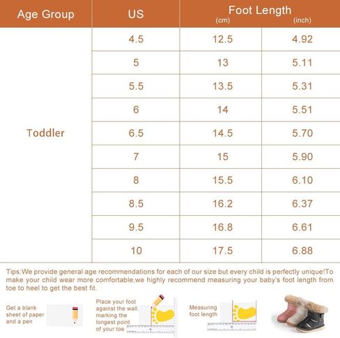 Meckior طفل الفتيات الفتيان في الهواء الطلق مقاوم للماء الفراء مبطن أحذية الثلوج بولي Leather جلد الشتاء الدافئ زلة مقاومة الطقس البارد الجوارب المسطحة أحذية الأطفال in Kuwait