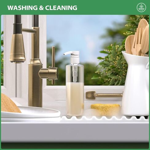 زجاجات مضخة للشامبو 16 أونصة وخالية من البيسفينول A، أسطوانة بلاستيكية (PETE1) مع مضخات إغلاق in Kuwait