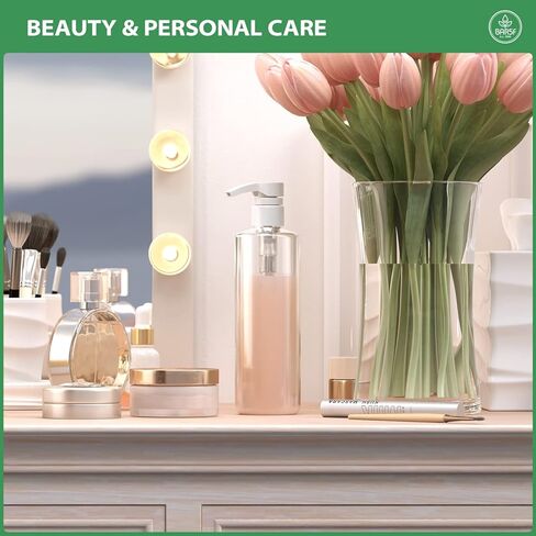 زجاجات مضخة للشامبو 16 أونصة وخالية من البيسفينول A، أسطوانة بلاستيكية (PETE1) مع مضخات إغلاق in Kuwait