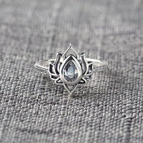 STORYJEWELLERY To My Daughter Lotus Ring, Lotus Flower Ring for Daughter, Empowering Ring for Daughter, Daughter Gift from Mom, Gifts for Daughter, Mother Daughter Jewelry in Saudi Arabia