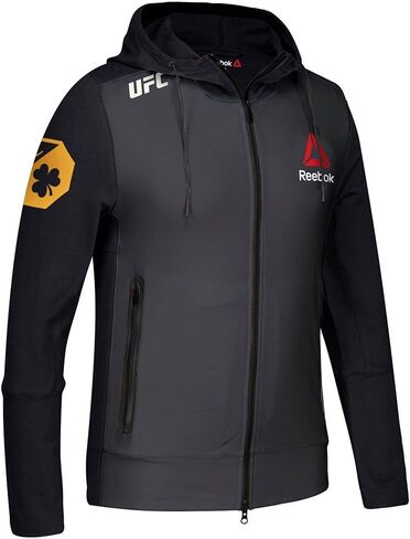 Reebok Conor McGregor UFC Black Fight Kit Limited Edition Champion Walkout Hoodie For Men (2XL) in Saudi Arabia