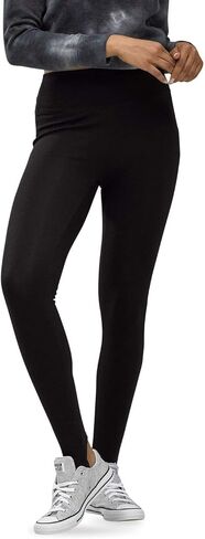 HUE Women's Stirrup Leggings, Black, Large in Saudi Arabia