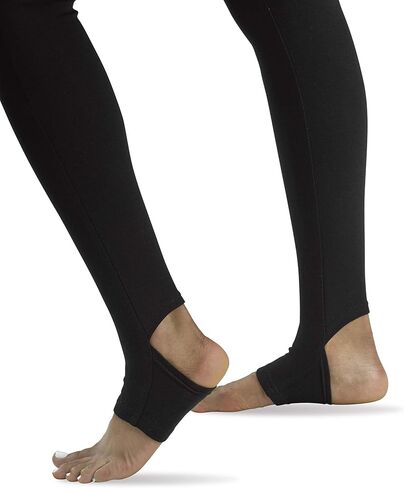 HUE Women's Stirrup Leggings, Black, Large in Saudi Arabia