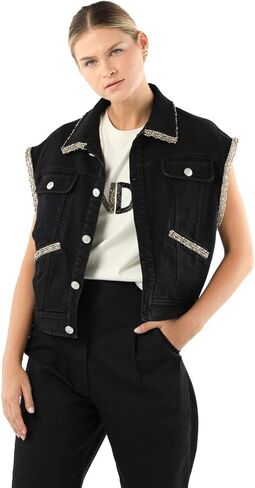 Seta Apparel Women's Vest Jacket, Black in Kuwait