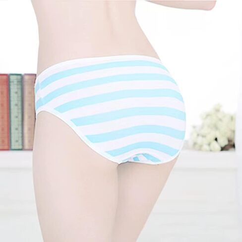 FASXIR Japanese Style Cute Striped Cotton Thong Bikini Underwear Briefs Panty Cosplay Panties for Women Pack of 2 in Saudi Arabia
