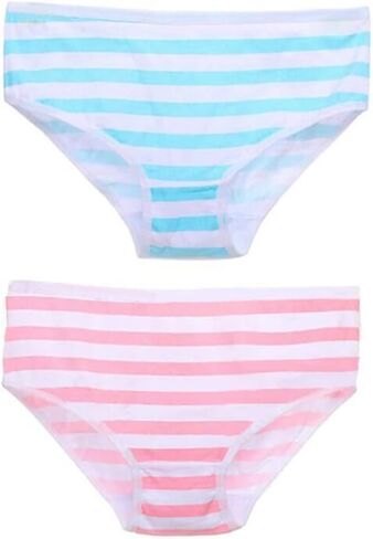FASXIR Japanese Style Cute Striped Cotton Thong Bikini Underwear Briefs Panty Cosplay Panties for Women Pack of 2 in Saudi Arabia