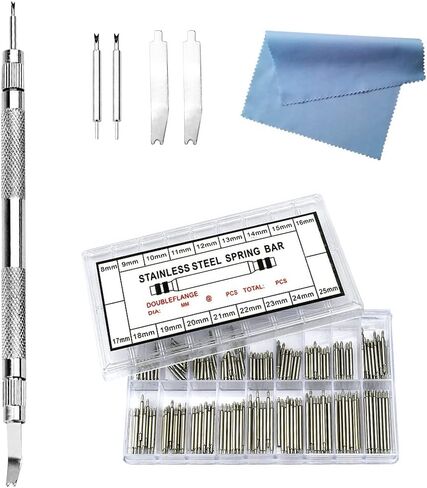 AOESIN 366 in 1 Metal Spring Bar Tool Sets (5 in 1 Spring bar Tools and 360 PCS Spring Bars) Kits for Watch Bands Straps Links Removal and Repair in Saudi Arabia