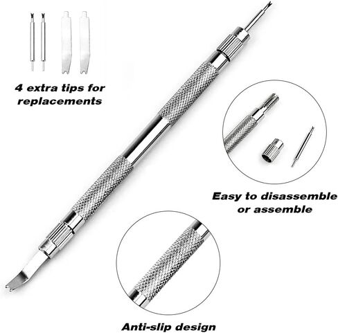 AOESIN 366 in 1 Metal Spring Bar Tool Sets (5 in 1 Spring bar Tools and 360 PCS Spring Bars) Kits for Watch Bands Straps Links Removal and Repair in Saudi Arabia
