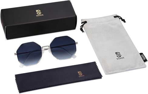 SOJOS Sunglasses for Women Men Classic Retro Polygon Shades UV400 in Saudi Arabia