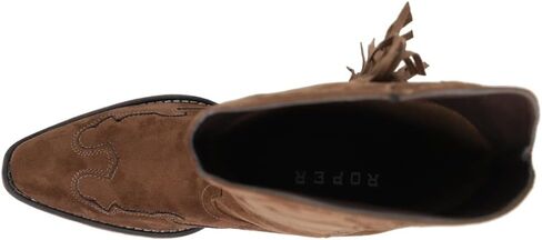 ROPER Womens Brianna Round Toe Casual Boots Mid Calf Low Heel 1-2" - Brown in Saudi Arabia