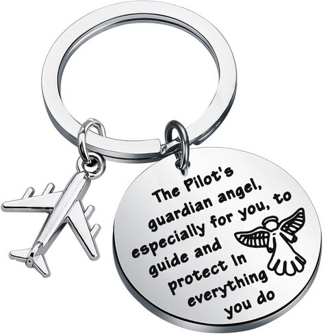 FEELMEM Pilot Prayer Keychain Drive Safe Jewelry Gift for Pilot Aviation Jewelry in Saudi Arabia