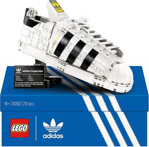 LEGO® Icons adidas Originals Superstar 10282 مجموعة البناء؛ قم ببناء وعرض المدرب الأيقوني in Saudi Arabia