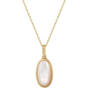 S.Leaf Shell Necklace for Women Sterling Silver Shell Pendant Minimalism Round I Heart I Square I Oval Mother of Pearl Necklace for Women Girls in Kuwait