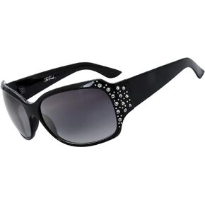 The Fresh Trendy Classic Women Hot Fashion Rhinestones Sunglasses with Gift Box