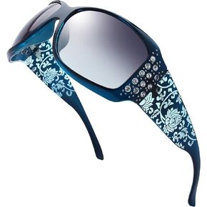 The Fresh Trendy Classic Women Hot Fashion Rhinestones Sunglasses with Gift Box in Kuwait