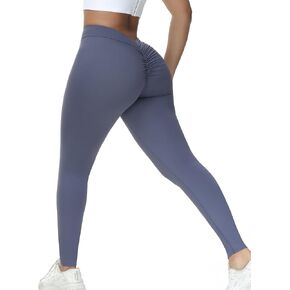 COFCAT V Back Scrunch Butt Leggings for Women Butt Lifting V Cut Booty Gym Workout Yoga Sexy Pants