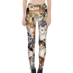 Sister Amy Women's High Waist Pattern Printted Ankle Elastic Tights Legging …