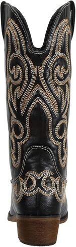 أحذية رعاة البقر للسيدات من SheSole للسيدات واسعة الساق، أحذية راعية البقر الغربية ذات مقدمة مدببة in Kuwait