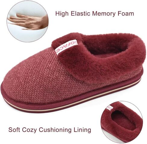 COFACE المرأة زغب النعال رغوة الذاكرة الانزلاق على شبشب منزل السيدات مريحة الدافئة أفخم شبشب من الفرو مع بطانة وسادة مريحة in Kuwait