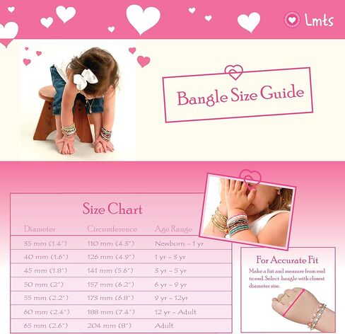 سوار قلوب صغيرة من Little Miss Twin Stars قابل للتكديس مطلي بالذهب عيار 14 قيراط in Kuwait