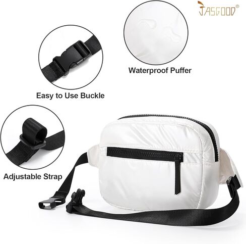 JASGOOD Belt Bag Crossbody Fanny Packs for Women Fashion Waist Packs with Adjustable Strap for Traveling, Hiking, Running in Kuwait