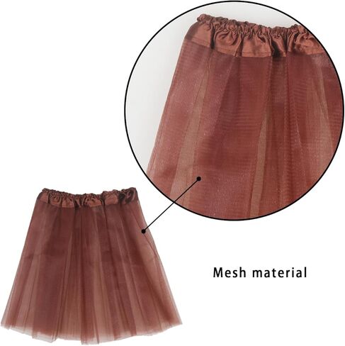 Luhiew Leopard Costume Suit, Headband Tie Tail Three Pieces Set With Leopard Tattoo Stickers and Brown Skirt in Kuwait