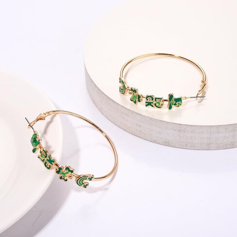 Cinco De Mayo Hoop Earrings for Women, Mexican Fiesta Earrings Sombrero Cactus Chili Hoop Earrings Mexican Holiday Accessory Jewelry Gifts in Saudi Arabia