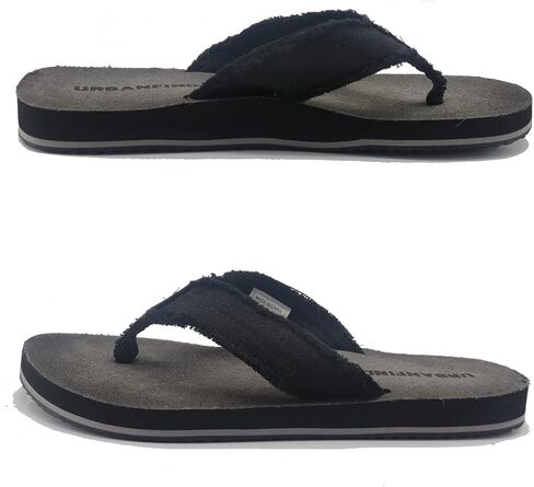 URBANFIND Men's Flip Flops Arch Support Sandals Comfortable Leather Thongs TPR Non-Slip Slippers in Kuwait